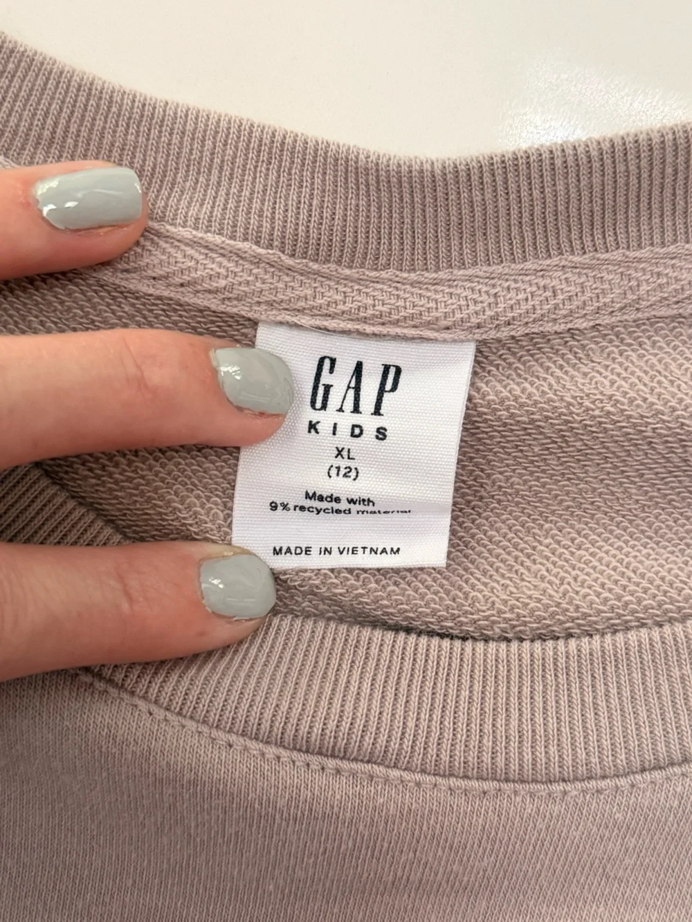 3/$25 GAP Kids Girls XL 12 Grey/Blush Star Sweatshirt Dress Long Sleeve